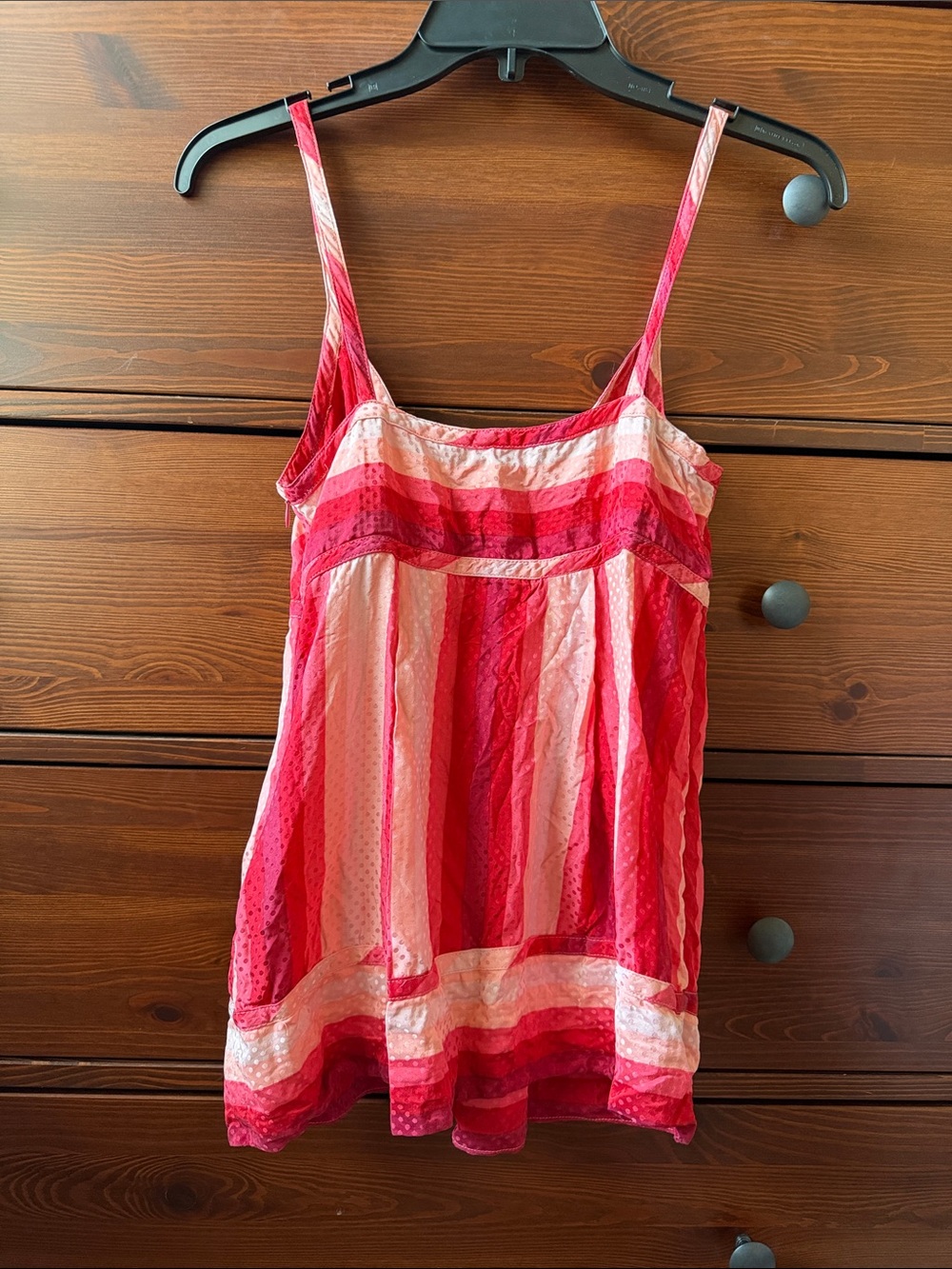 Y2K Marc by Marc Jacobs Silk Stripe Cami Top Size 2 Vintage - Picture 3 of 4
